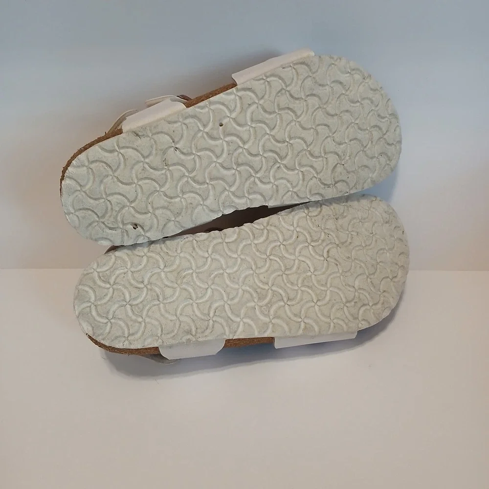 BIRKENSTOCK Rio Sandals Kids Size 1 White Birko-Flor Comfort